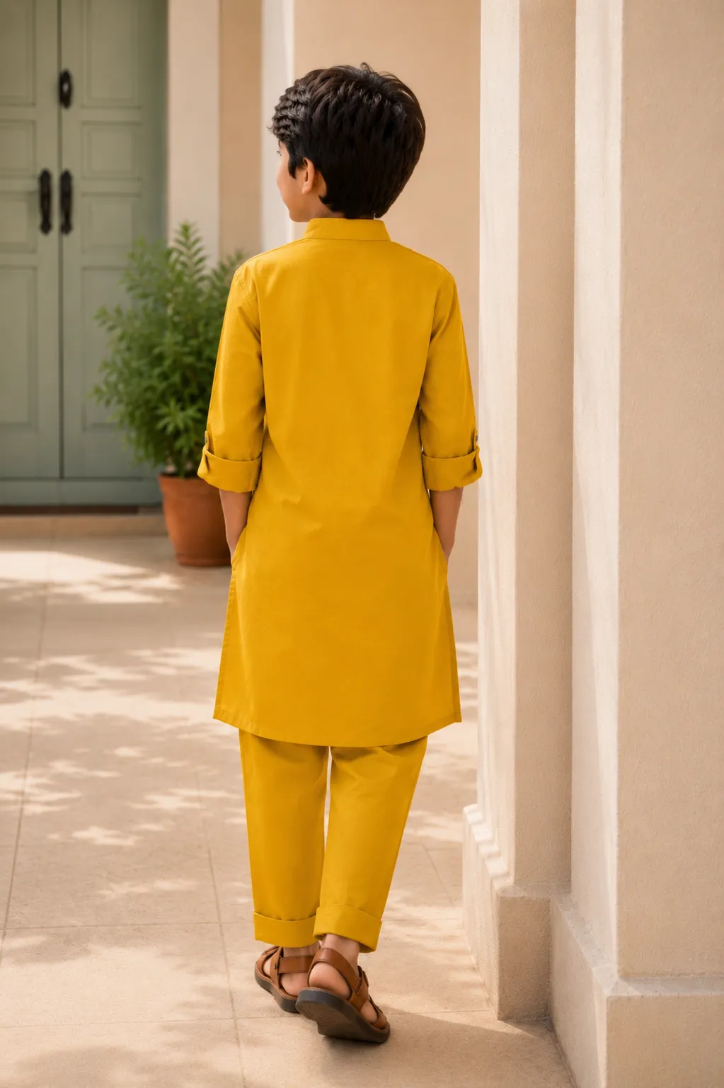 ✨ Mustard Melody Kurta Set - Image 2
