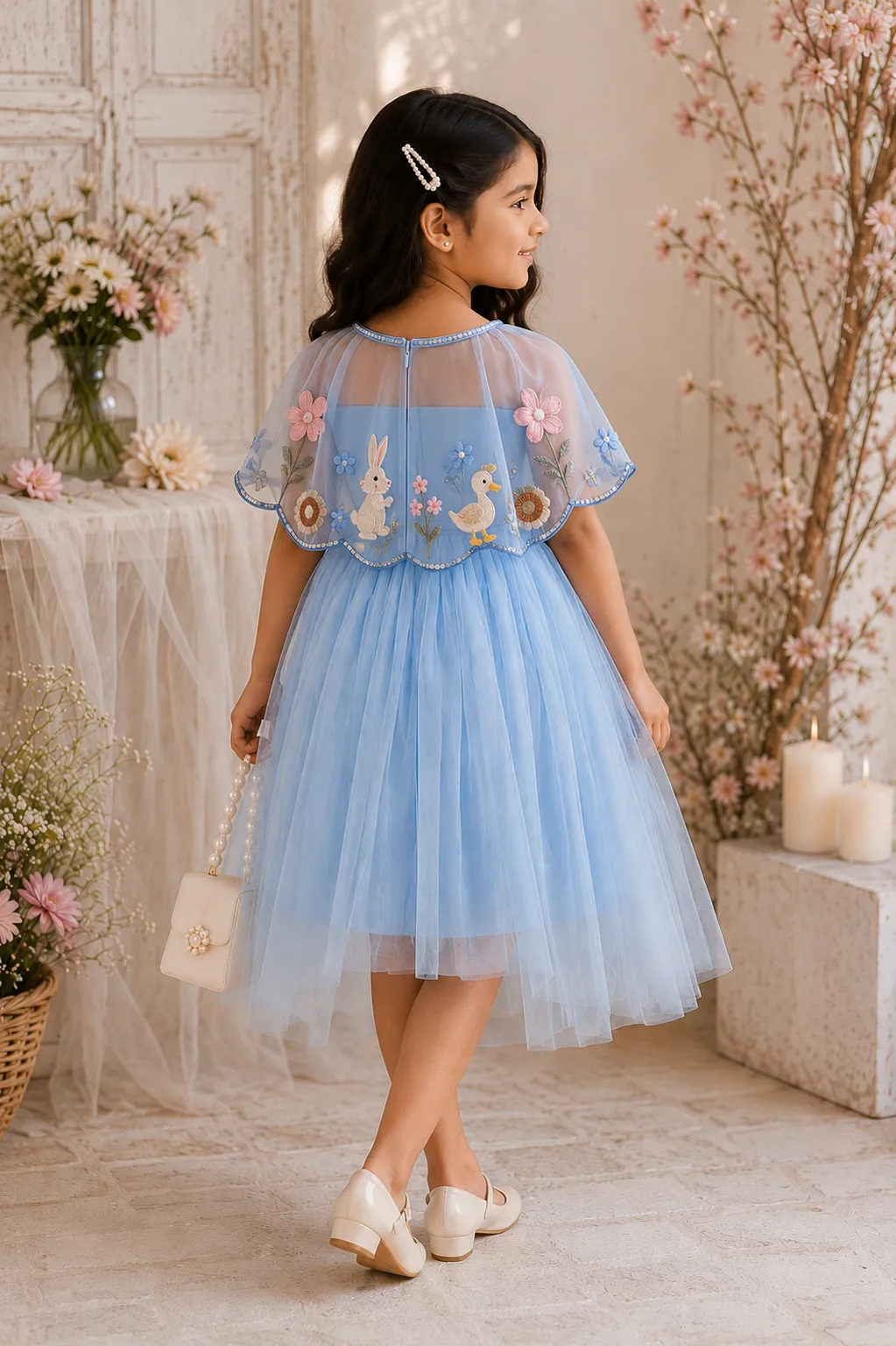 Bluebell Fairy Cape Dress - Image 2