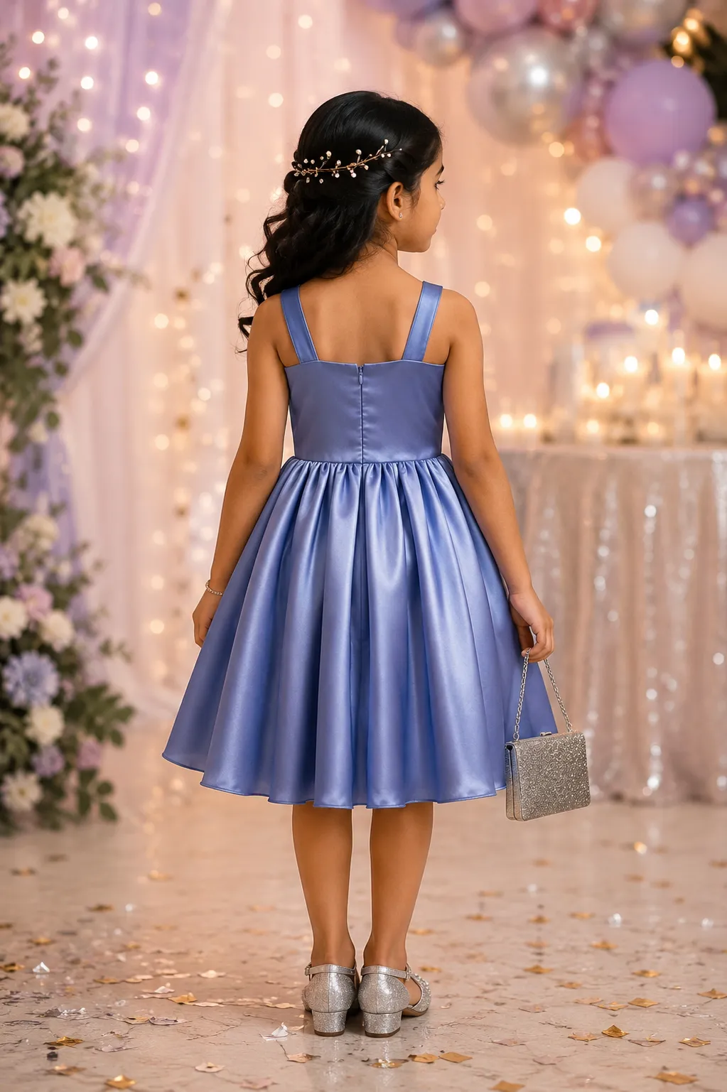 Lilac Moonlight Party Dress - Image 2