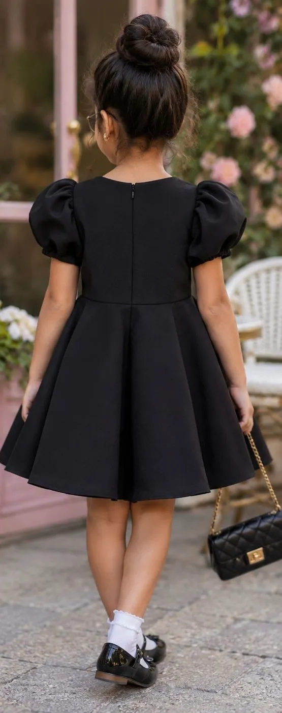 Midnight Blossom Party Dress - Image 2
