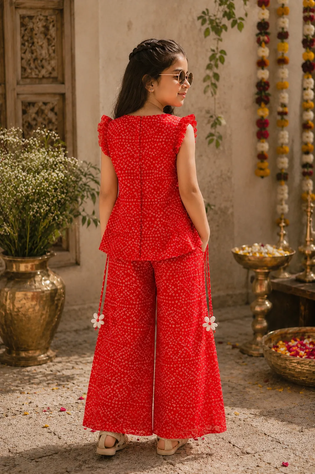 Ruby Bandhani Breeze Co-ord Set ❤ ✨ - Image 2