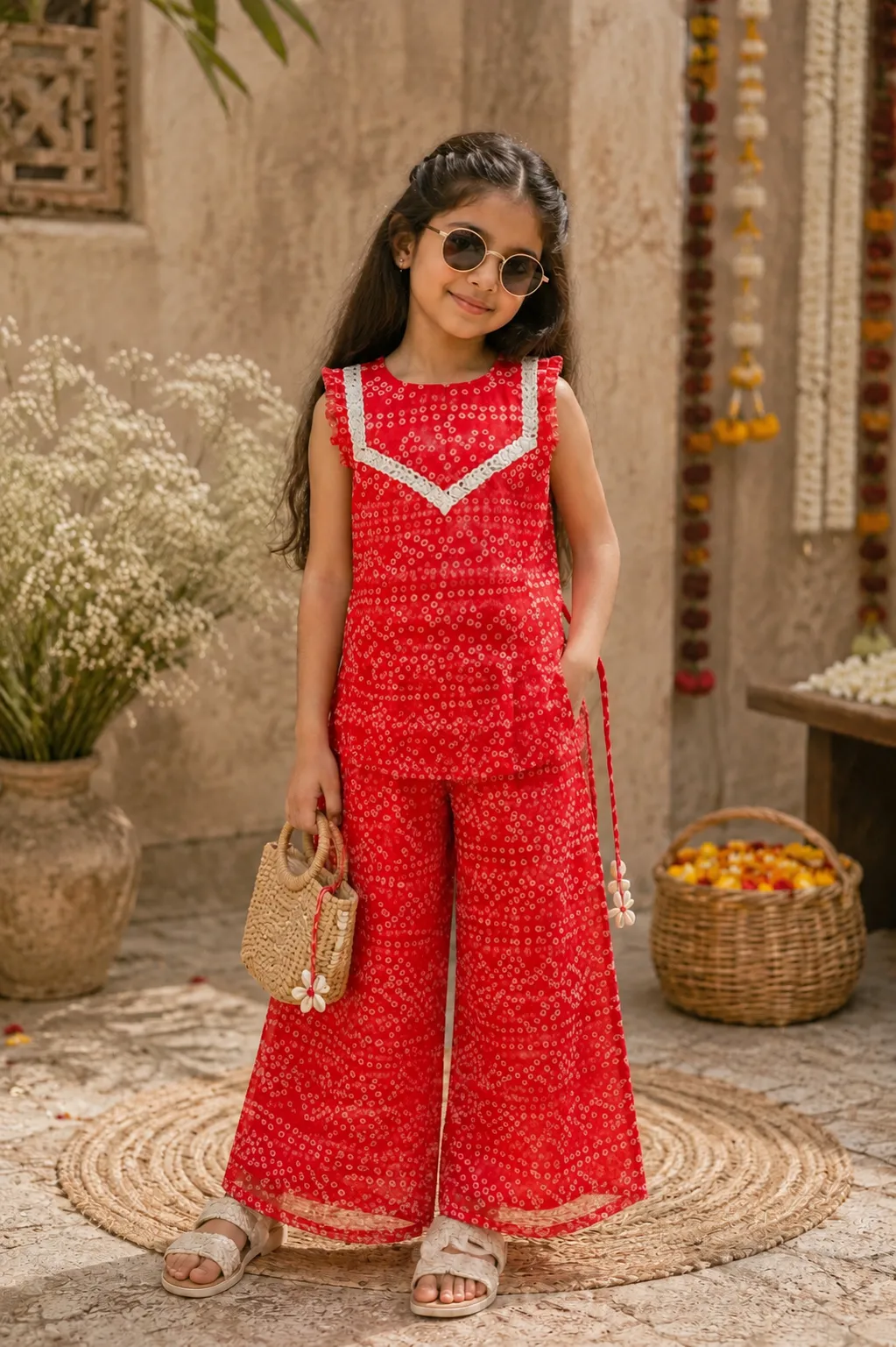 Ruby Bandhani Breeze Co-ord Set ❤ ✨