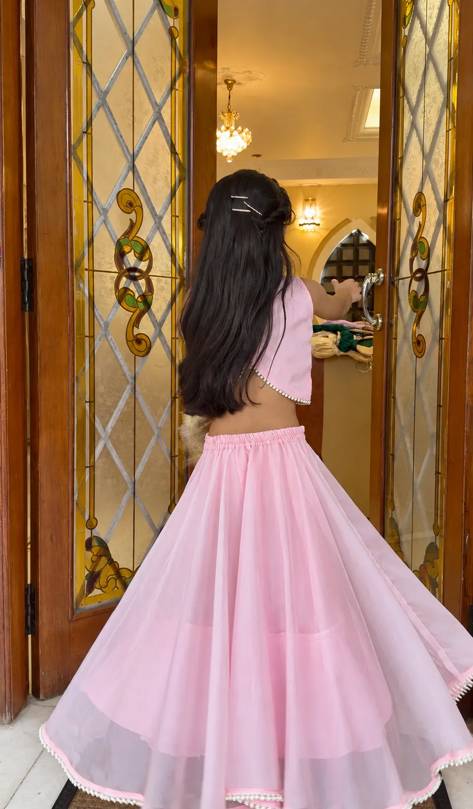 Pink Noor Lehenga - Image 3